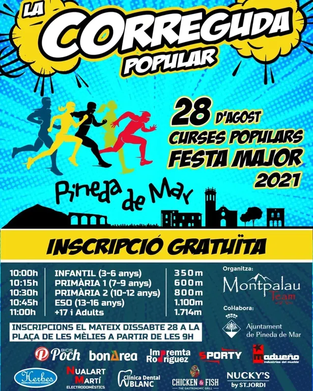 Per la Festa Major de Pineda arriba 'La correguda popular' amb inscripcions gratuïtes