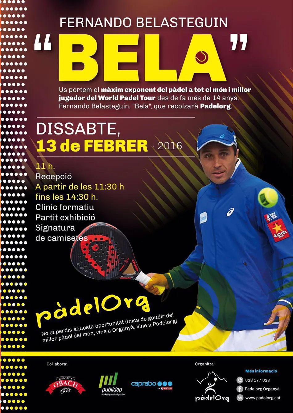 Clínic de Fernando Belasteguin a Organyà