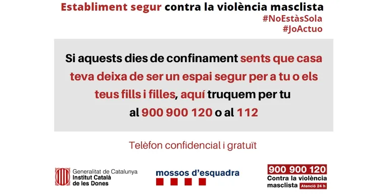 La Seu d'Urgell s'adhereix a la campanya 'Establiment segur contra la violència masclista'