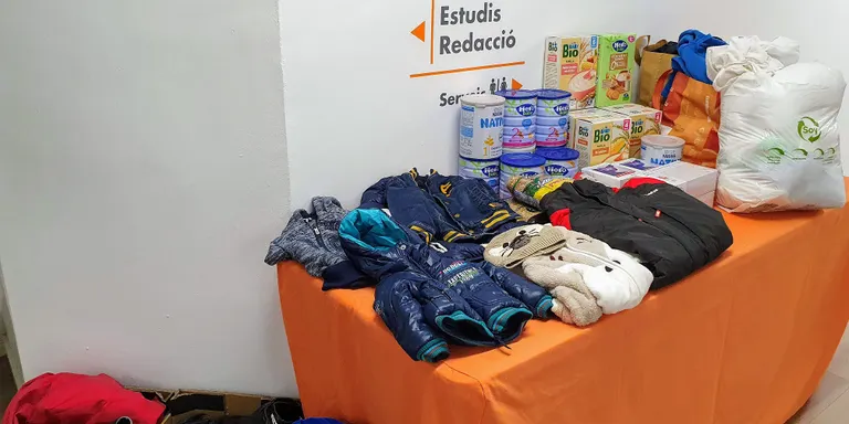 Recollida a Pineda de material humanitari per Ucraïna