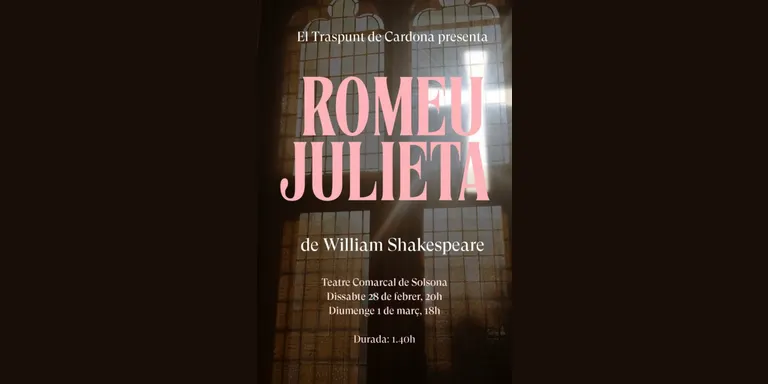 El Traspunt de Cardona porta aquest cap de setmana al Teatre Comarcal de Solsona una nova versió del clàssic 'Romeu i Julieta'