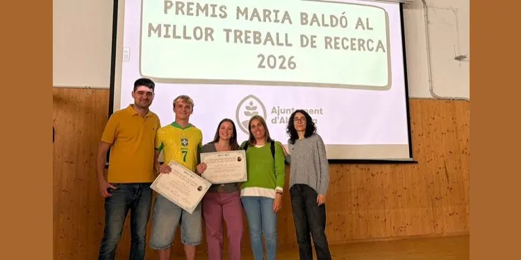 El Premi Maria Baldó de Recerca en Batxillerat premia ex aequo els dos treballs presentats per alumnes de l’Institut d’Altafulla