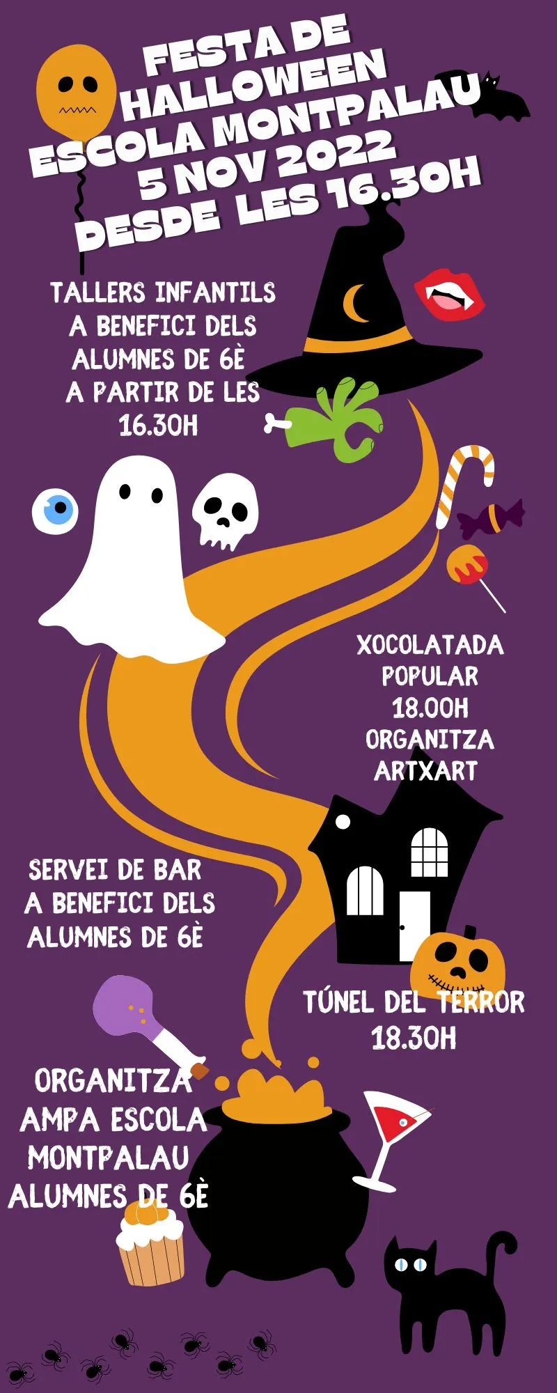 L'AMPA i alumnes de l'escola Montpalau fan una festa Halloween aquest dissabte a la mateixa escola