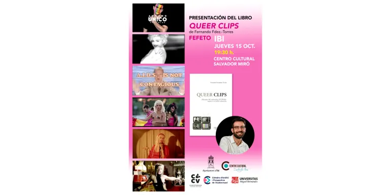 Fefeto presenta este jueves su libro "Queer Clips: historia del videoclip LGTBIQ+ español y su huella valenciana