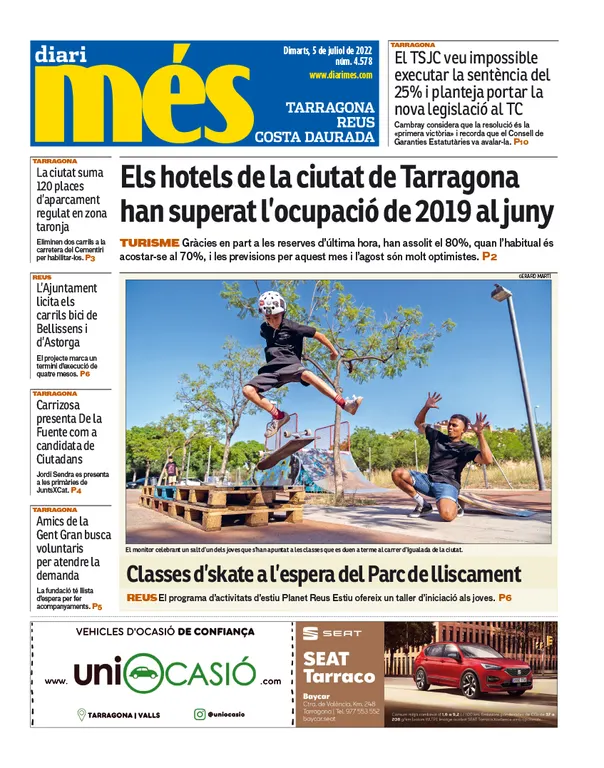 T'expliquem les portades dels diaris del territori d'aquest 5 de juliol