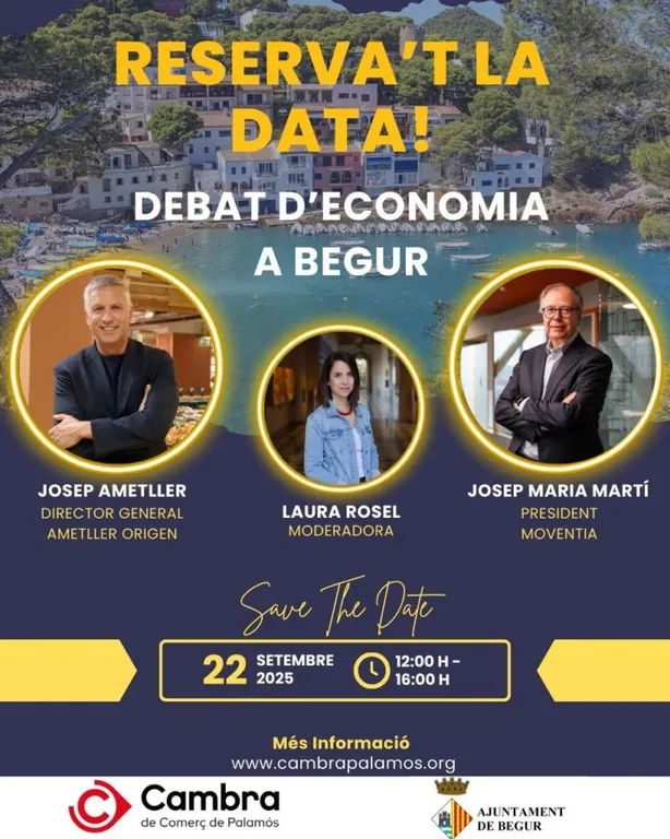 Begur celebrarà una nova edició del Debat d'Economia el proper 22 de setembre