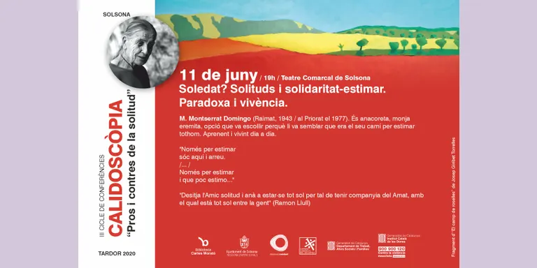 La monja i anacoreta Montserrat Domingo explica a Solsona la seva opció de vida basada en la solitud