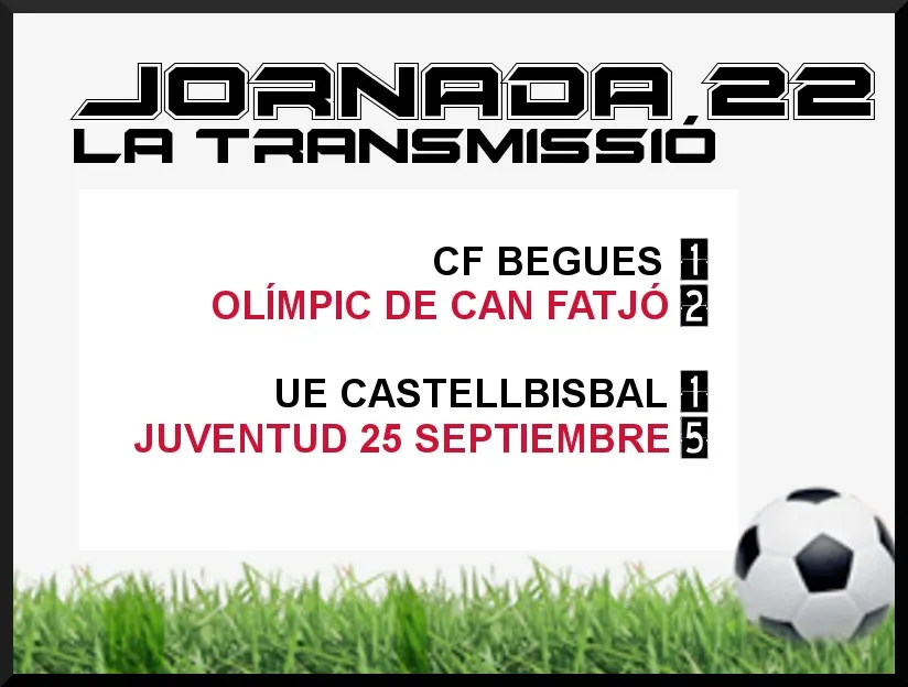 A PEU DE CAMP - JORNADA 22 diumenge