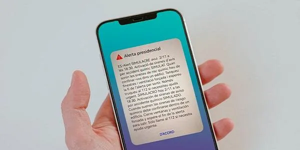 Protecció Civil farà proves del sistema d'alertes a mòbils ES-ALERT el 30 de setembre a la demarcació de Tarragona