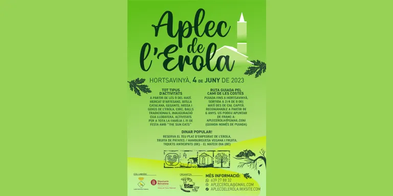 El diumenge 4 de juny torna l'Aplec de l'Erola i ja són a la venda els tiquets pel dinar