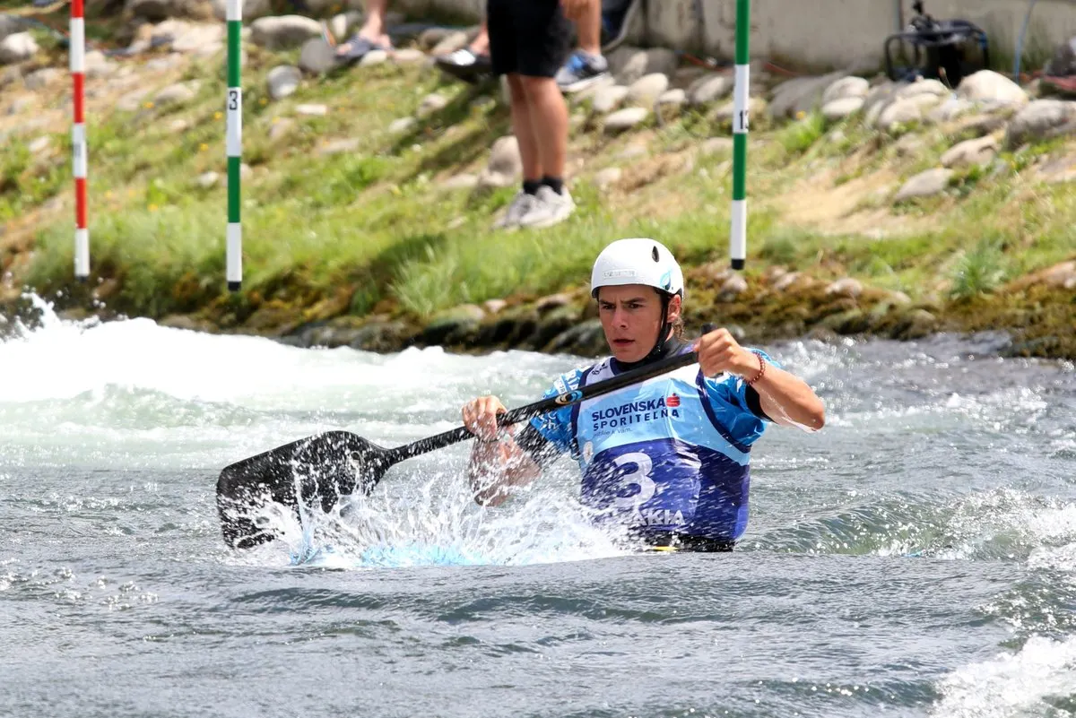 Pau Etxaniz, subcampió d'Europa júnior d'eslàlom en K1 masculí (Foto: RFEP)