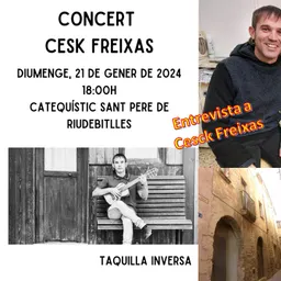 Entrevista a Cesk Freixas, al seu assaig al Catequístic de Sant Pere de Riudebitlles del seu proper - episode art