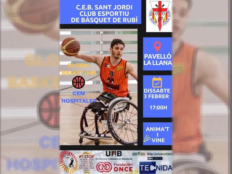 El cartell de la cita de dissabte a La Llana/ Foto: CEB Sant Jordi