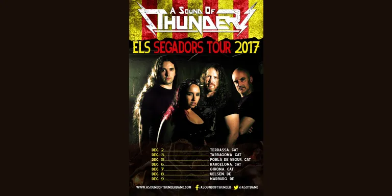 La Pobla de Segur, escenari de la gira del grup A Sound of Thunder