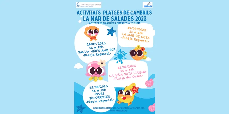 La programació ‘La mar de salades’ començarà aquest divendres a la platja del Regueral