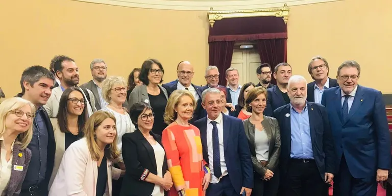 Miquel Caminal i Mayte Rivero estrenen la legislatura al Senat