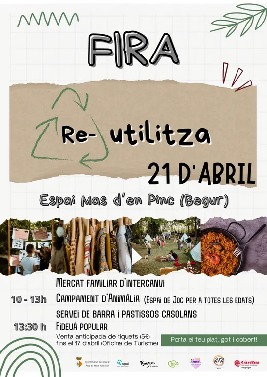 Begur celebra el Dia de la Terra amb la Fira Re-utilitza a l’Espai Mas d’en Pinc