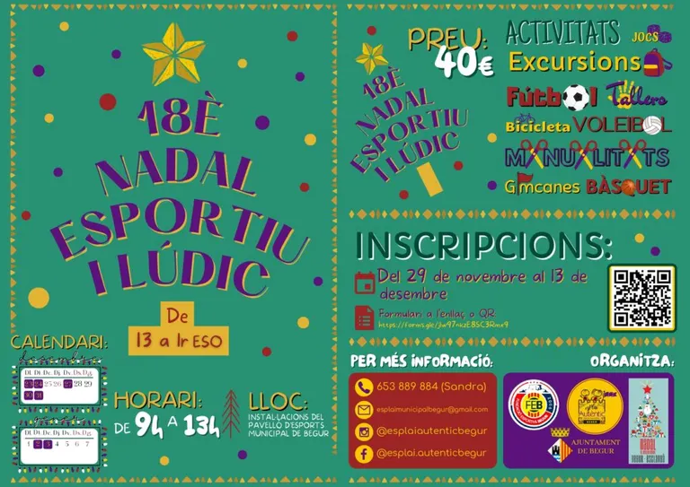 El Nadal Esportiu i Lúdic de l’Esplai Autèntic arriba la 18a edició