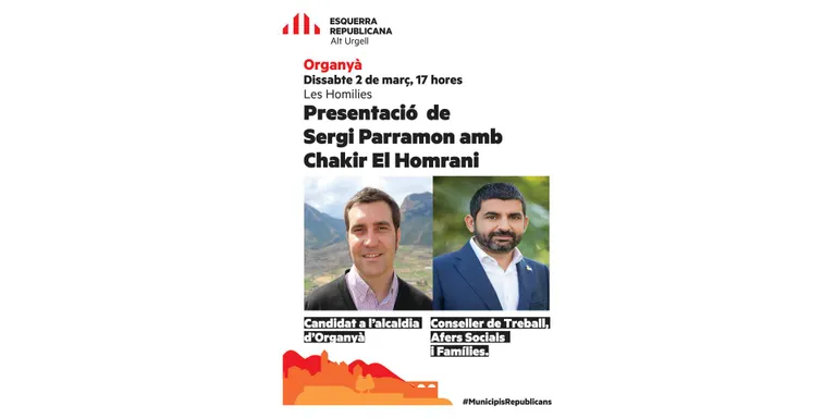 ERC presenta Sergi Parramon com cap de llista per Organyà