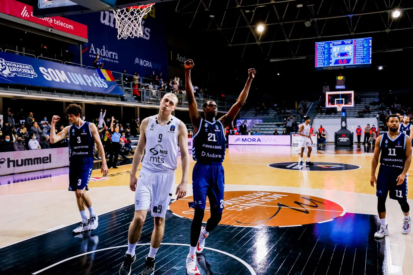 Victòria in extremis del MoraBanc Andorra contra el Partizan de Belgrad (61-60)
