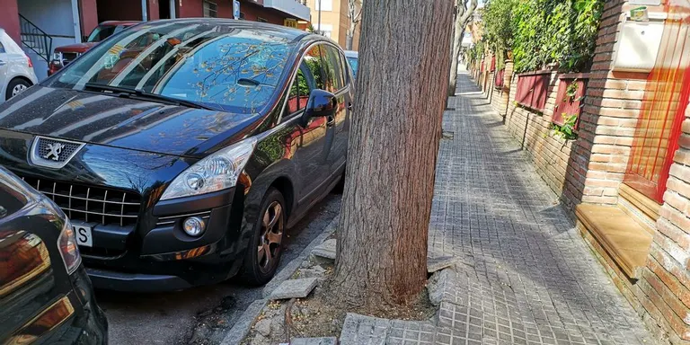 Reparació de voreres al carrer Santa Magdalena