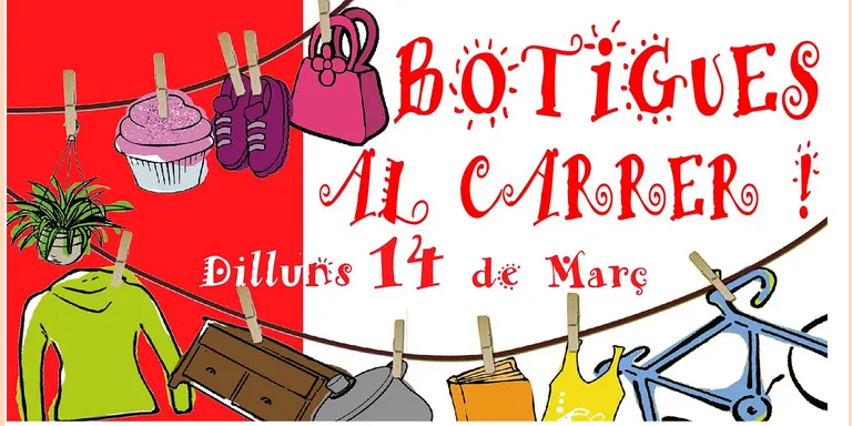 Nova acció comercial 'Botigues al carrer' a la Seu d'Urgell, aquest dilluns dia 14