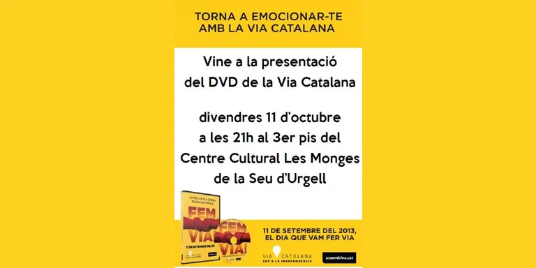 Presentació a la Seu del DVD de la Via Catalana