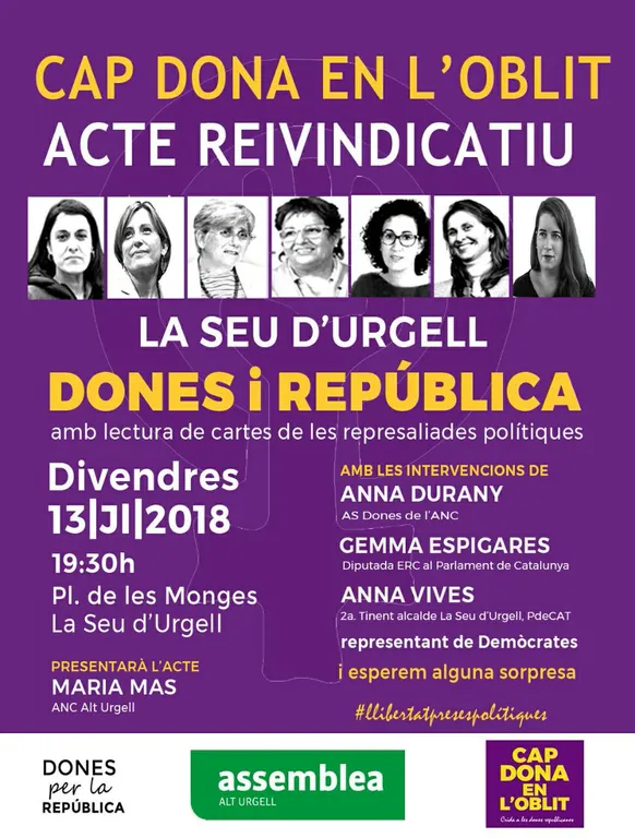 La Seu acull l'acte reivindicatiu 'Cap dona en l'oblit'