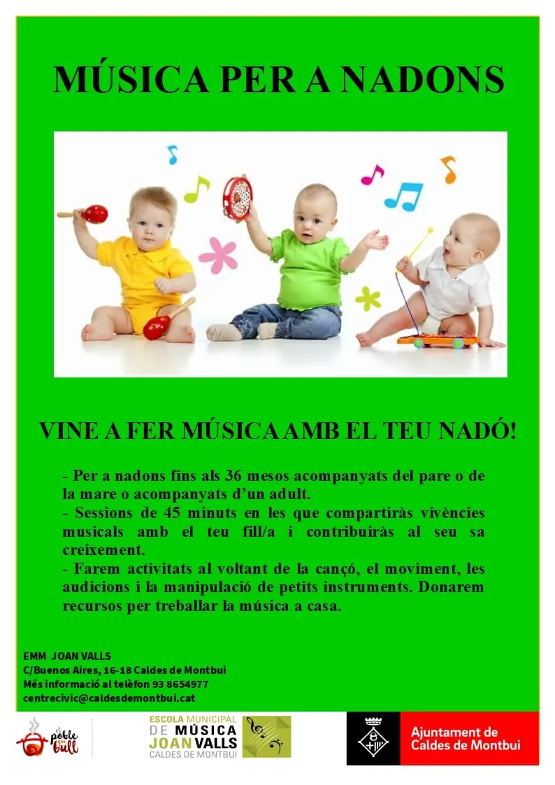 L'escola de música Joan Valls renova el curs per a nadons i la coral d'adults