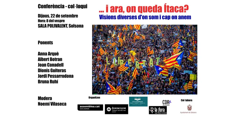 Solsona commemora el cinquè aniversari de l'1-O amb un col·loqui