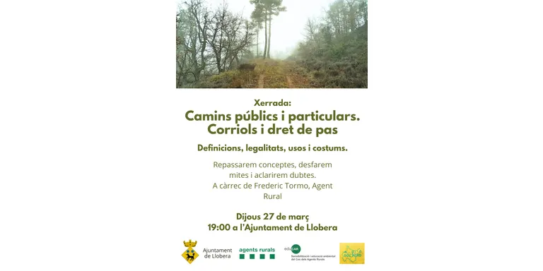 Llobera acull dijous una xerrada sobre camins públics i particulars