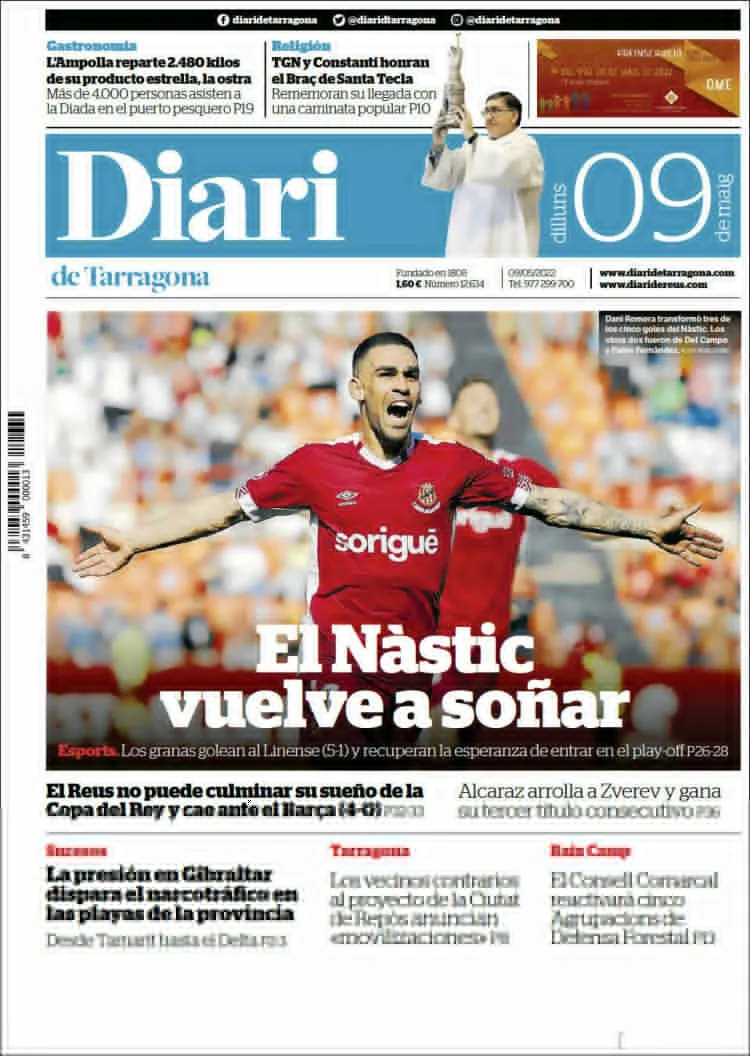 T'expliquem les portades dels diaris del territori d'aquest 9 de maig