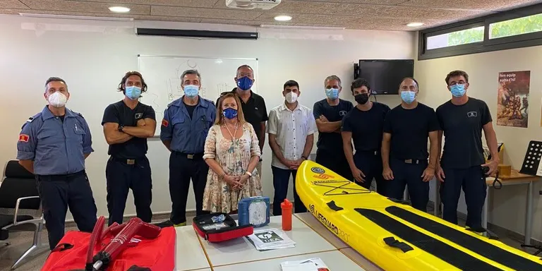 L'Ajuntament de Calella fa una aportació de nou material al parc de Bombers de Pineda