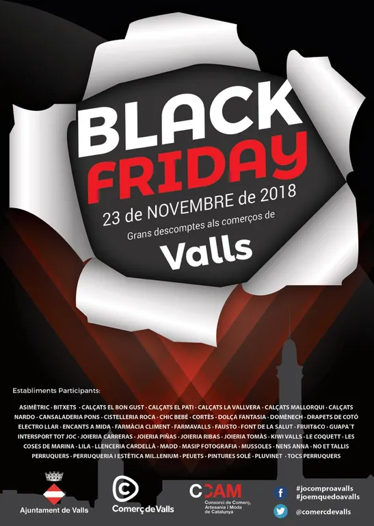 El Black Friday torna amb força al comerç de Valls