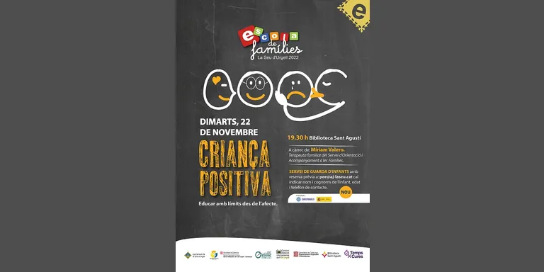 ‘Criança positiva. Educar amb límits des de l’afecte’, nova sessió de l’Escola de Famílies de la Seu