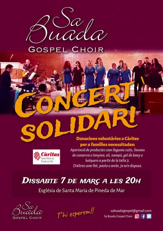 Concert de Sa Buada Gospel Choir solidari amb Càritas Santa Maria