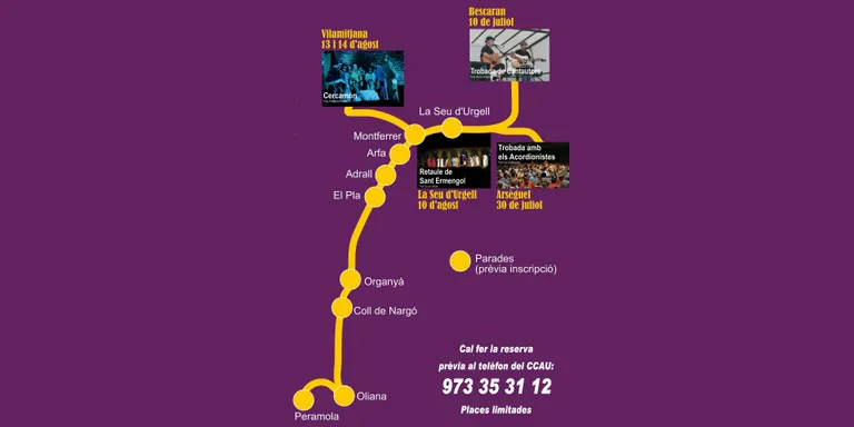 Bus de la Cultura a la Trobada de Cantautors, la Trobada d'Acordionistes, el Retaule i Cercamón