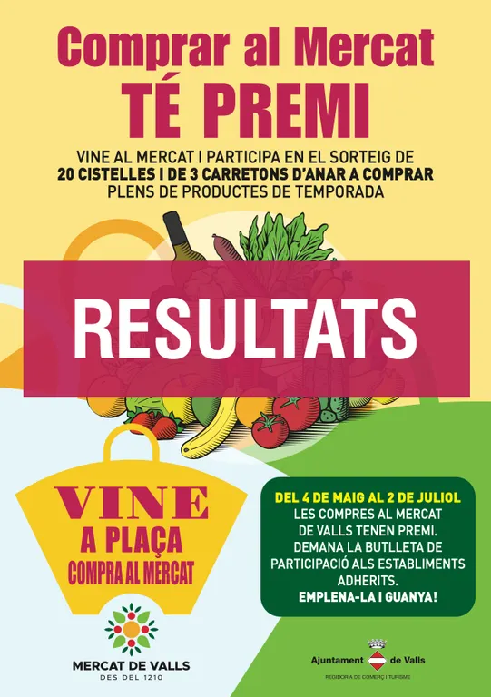 La campanya “Vine a plaça, compra al mercat” ja té guanyadors