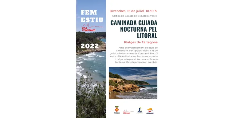 Obertes les inscripcions per a la caminada nocturna pel litoral de Tarragona