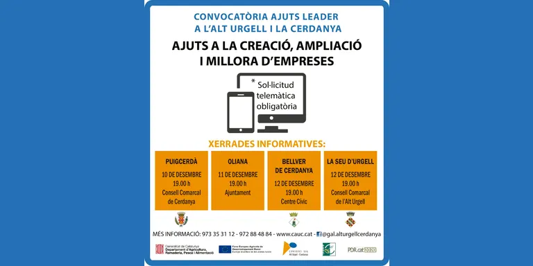Ja està oberta la nova convocatòria dels ajuts Leader a l’Alt Urgell i la Cerdanya