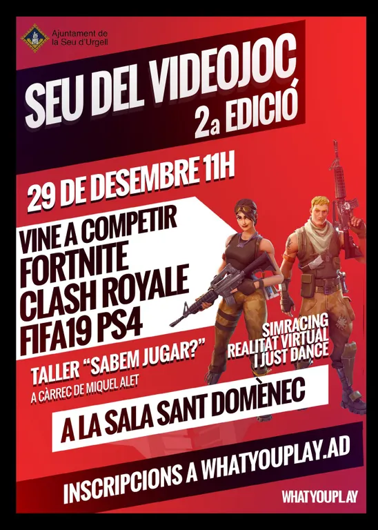 Obertes les inscripcions a la Seu per a participar en un escape room i un torneig de videojocs
