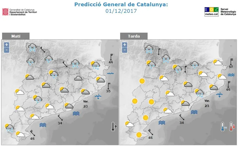 Avís per la possibilitat de nevada a qualsevol cota del Pirineu