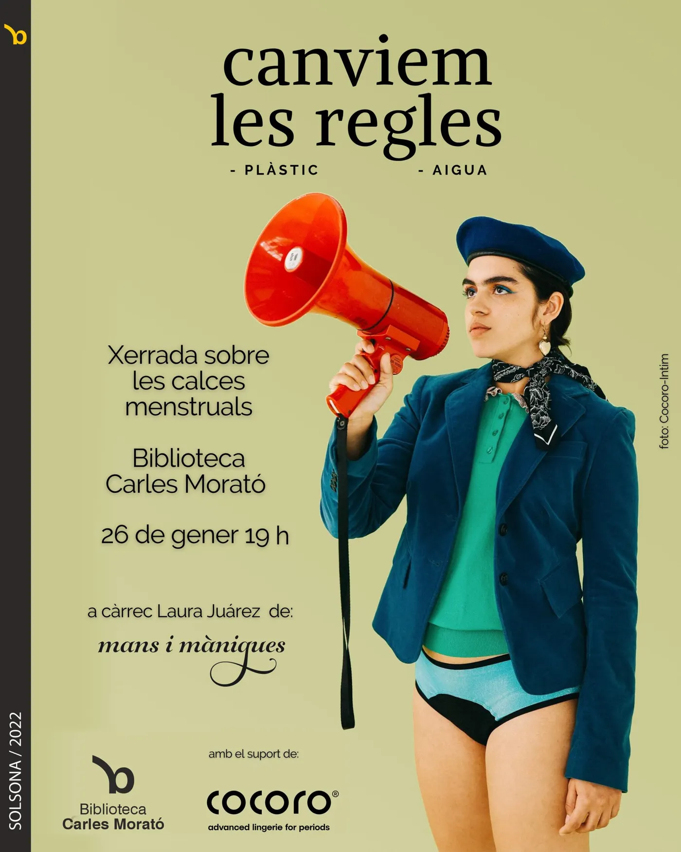 La biblioteca organitza una xerrada sobre les calces menstruals