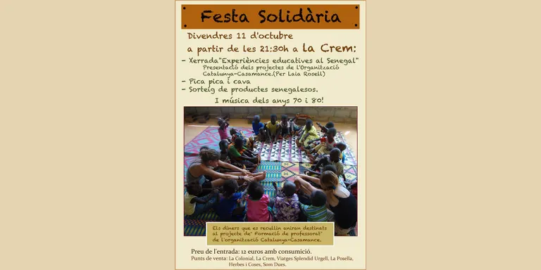 Festa solidària per a un projecte al Senegal