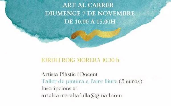 Nou diumenge d'Art al Carrer a Altafulla amb taller de pintura a l'aire lliure, una xerrada sobre història de l'art i vermut musical