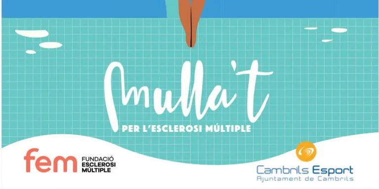 La campanya 'Mulla’t per l'esclerosi múltiple' arriba a la piscina coberta de Cambrils aquest dissabte