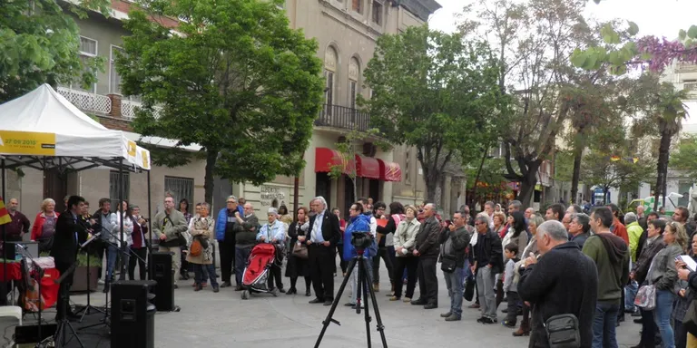 L'ANC de Rubí dóna el tret de sortida als comicis autonòmics amb un acte a la plaça Catalunya