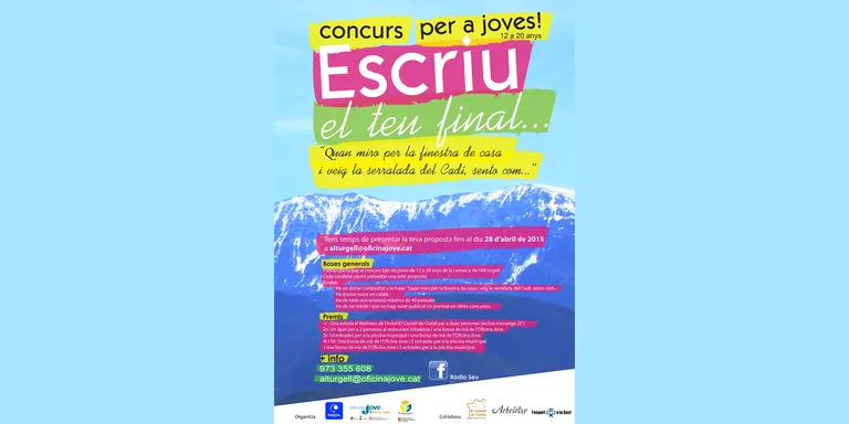 Nova edició del concurs per a joves 'Escriu el teu final'