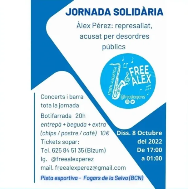 Fogars de la Selva acull una Jornada Solidària en recolzament a Àlex Pérez