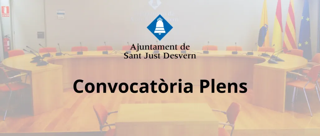 La zona de baixes emissions i la nova ordenança d’olors, a debat al Ple de Sant Just